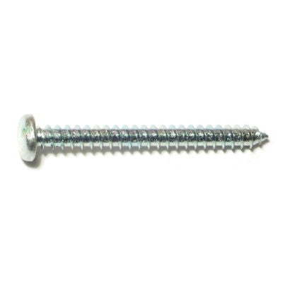 #14 x 2-1/2" Zinc Plated Steel Slotted Pan Head Sheet Metal Screws