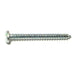 #14 x 2-1/2" Zinc Plated Steel Slotted Pan Head Sheet Metal Screws