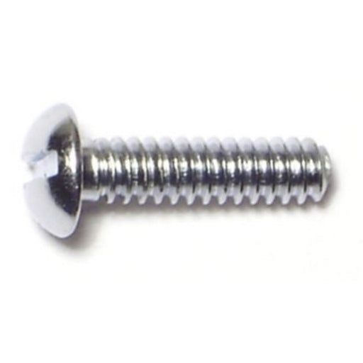 #6-32 x 1/2" Steel Coarse Thread Slotted Round Head Machine Screws