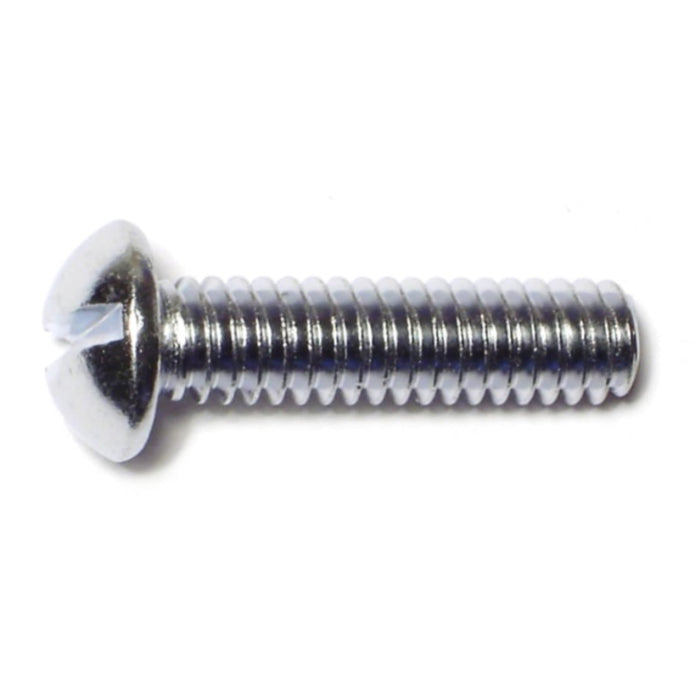 1/4"-20 x 1" Steel Coarse Thread Slotted Round Head Machine Screws