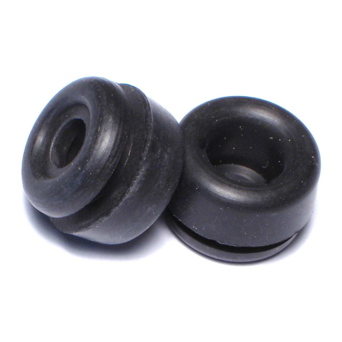 3/8" x 3/4" x 1/2" Black Rubber Grommets