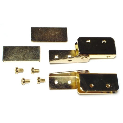 Door Brass Plated Steel Mount Recessed Glass Door Hardware