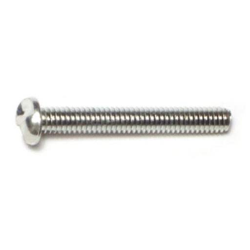 #8-32 x 1-1/2" Zinc Plated Steel Coarse Thread Slotted One-Way Round Head Screws