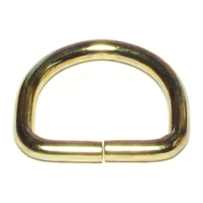 1/8" x 1-1/8" Brass D-Rings