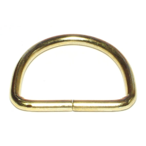 5/32" x 1-5/16" Brass D-Rings