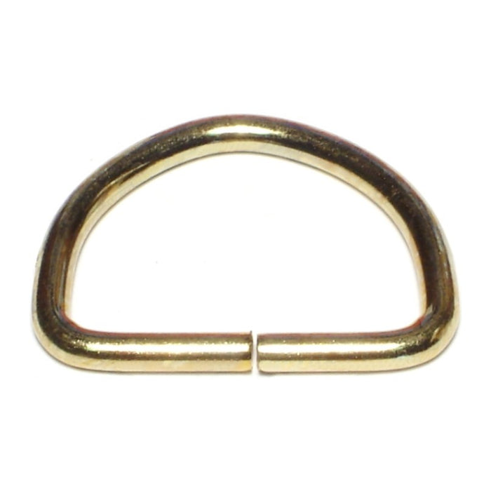 5/32" x 1-5/8" Brass D-Rings