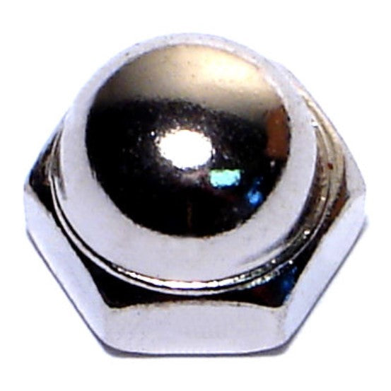 5/16"-18 Nickel Plated Steel Coarse Thread Acorn Cap Nuts
