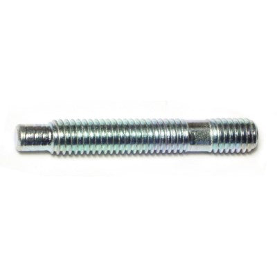 3/8"-16 x 3/8"-16 x 2-9/16" Zinc Plated Steel Coarse Thread Automotive Studs
