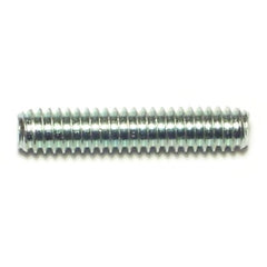 1/4"-20 x 1/4"-20 x 1-1/4" Zinc Plated Steel Coarse Thread Automotive Studs
