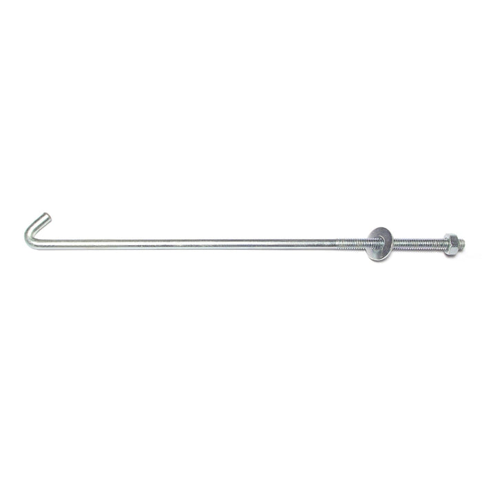 1/4"-20 x 9" Coarse Thread Hook End Hold Down Bolts