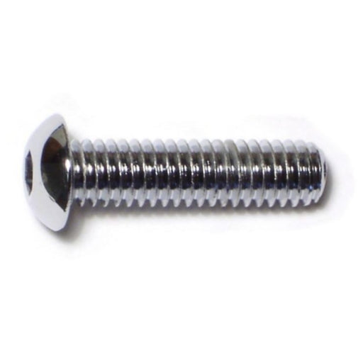 5/16"-18 x 1-1/4" Chrome Plated Grade 8 Steel Coarse Thread Button Head Socket Cap Screws