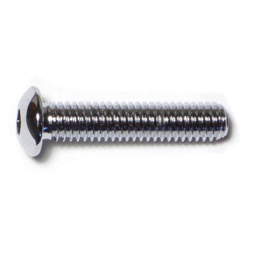 5/16"-18 x 1-1/2" Chrome Plated Grade 8 Steel Coarse Thread Button Head Socket Cap Screws