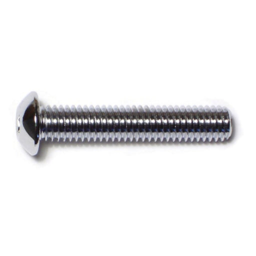 3/8"-16 x 2" Chrome Plated Grade 8 Steel Coarse Thread Button Head Socket Cap Screws