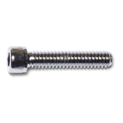 1/4"-20 x 1-1/4" Chrome Plated Grade 8 Steel Coarse Thread Knurled Socket Cap Screws