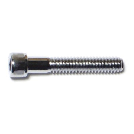 1/4"-20 x 1-1/2" Chrome Plated Grade 8 Steel Coarse Thread Knurled Socket Cap Screws