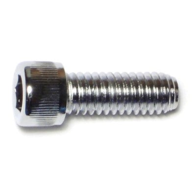 5/16"-18 x 7/8" Chrome Plated Grade 8 Steel Coarse Thread Knurled Socket Cap Screws