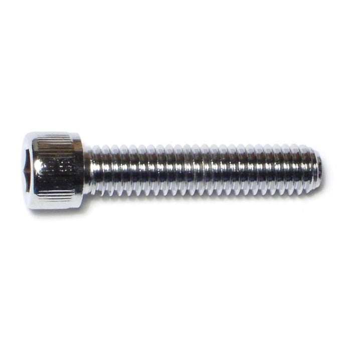 5/16"-18 x 1-1/2" Chrome Plated Grade 8 Steel Coarse Thread Knurled Socket Cap Screws