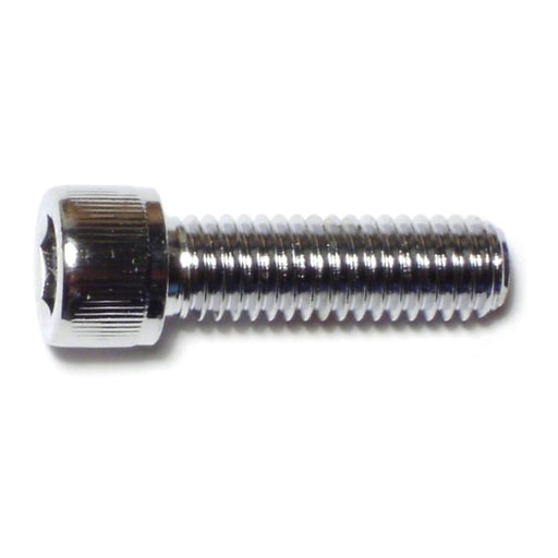 3/8"-16 x 1-1/4" Chrome Plated Grade 8 Steel Coarse Thread Knurled Socket Cap Screws