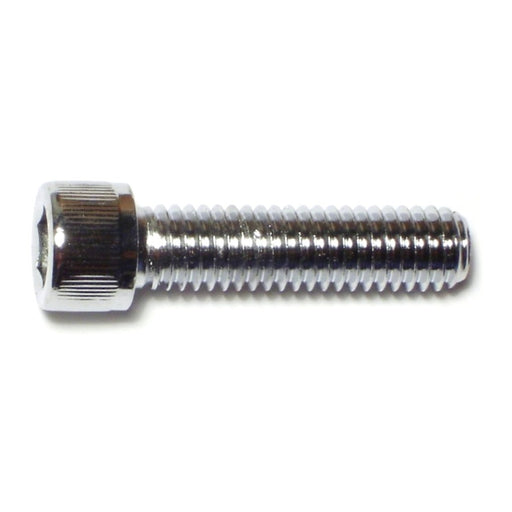 3/8"-16 x 1-1/2" Chrome Plated Grade 8 Steel Coarse Thread Knurled Socket Cap Screws