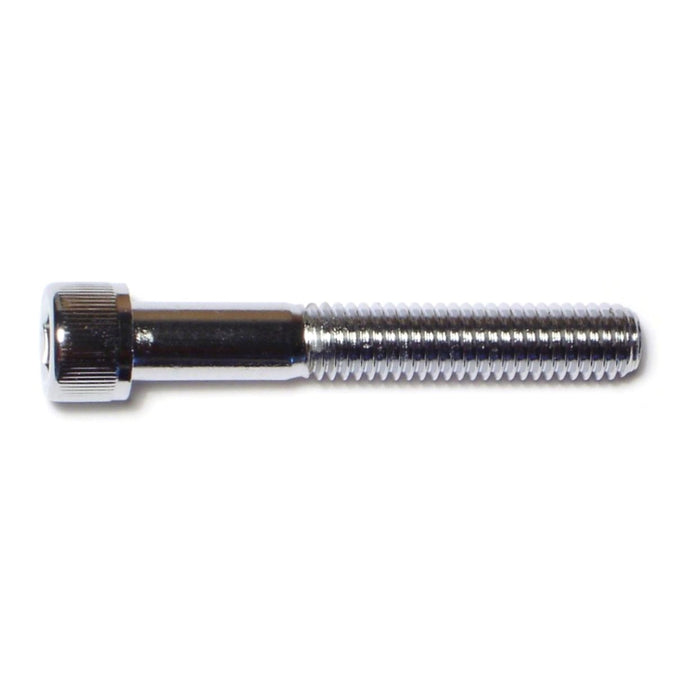 3/8"-16 x 2-1/2" Chrome Plated Grade 8 Steel Coarse Thread Knurled Socket Cap Screws
