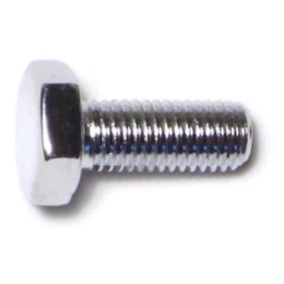 1/4"-28 x 5/8" Chrome Plated Grade 5 Steel Fine Thread Hex Cap Screws