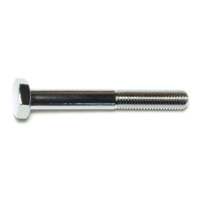1/4"-28 x 2" Chrome Plated Grade 5 Steel Fine Thread Hex Cap Screws