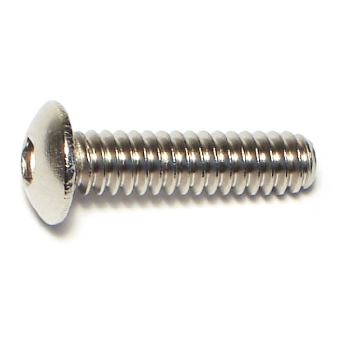 #10-24 x 3/4" 18-8 Stainless Steel Coarse Thread Button Head Socket Cap Screws