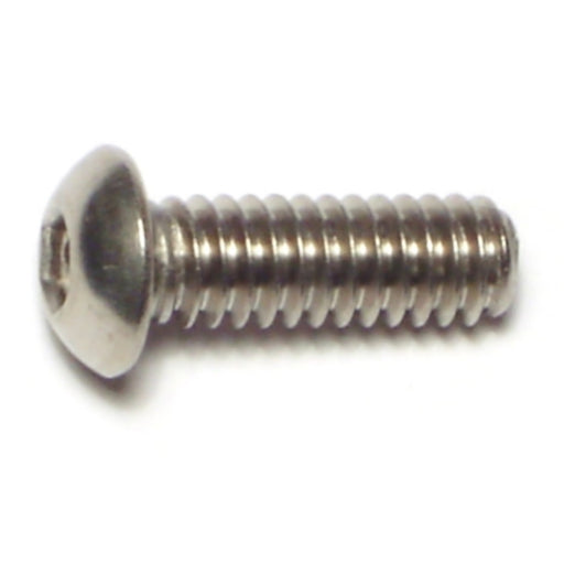 1/4"-20 x 3/4" 18-8 Stainless Steel Coarse Thread Button Head Socket Cap Screws
