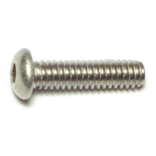 1/4"-20 x 1" 18-8 Stainless Steel Coarse Thread Button Head Socket Cap Screws