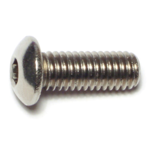 3/8"-16 x 1" 18-8 Stainless Steel Coarse Thread Button Head Socket Cap Screws