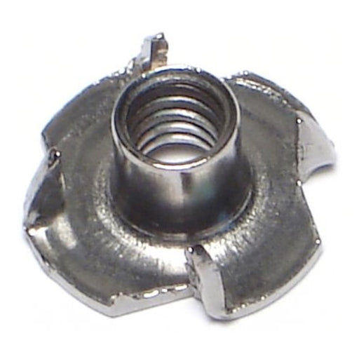 1/4"-20 x 5/16" 18-8 Stainless Steel Coarse Thread Pronged Tee Nuts