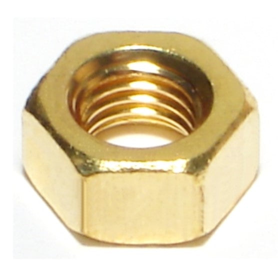 5/16"-24 Brass Fine Thread Finished Hex Nuts