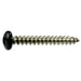 #10 x 1-1/2" Black Painted 18-8 Stainless Steel Phillips Pan Head Sheet Metal Screws