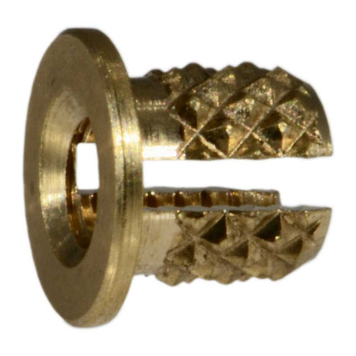 #2-56 Brass Coarse Thread Flange Inserts