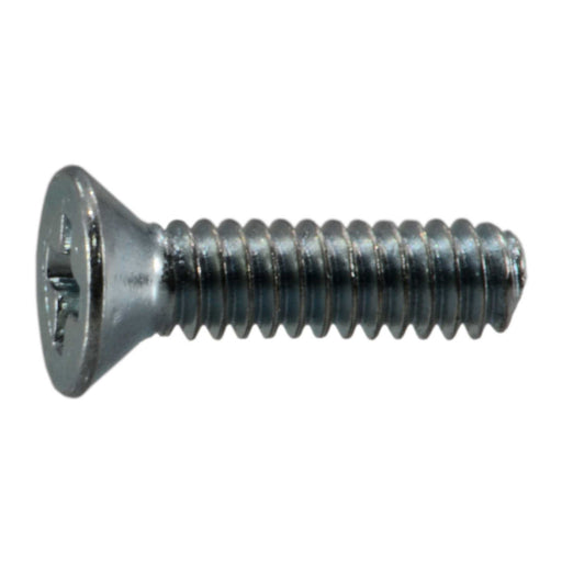 #3-48 x 3/8" Zinc Plated Steel Coarse Thread Phillips Flat Head Machine Screws