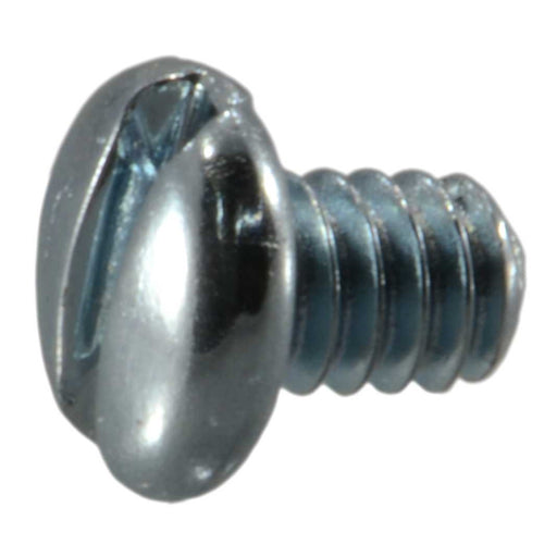 #2-56 x 1/8" Zinc Plated Steel Coarse Thread Slotted Pan Head Machine Screws
