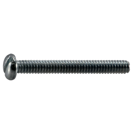 #2-56 x 3/4" Zinc Plated Steel Coarse Thread Slotted Pan Head Machine Screws
