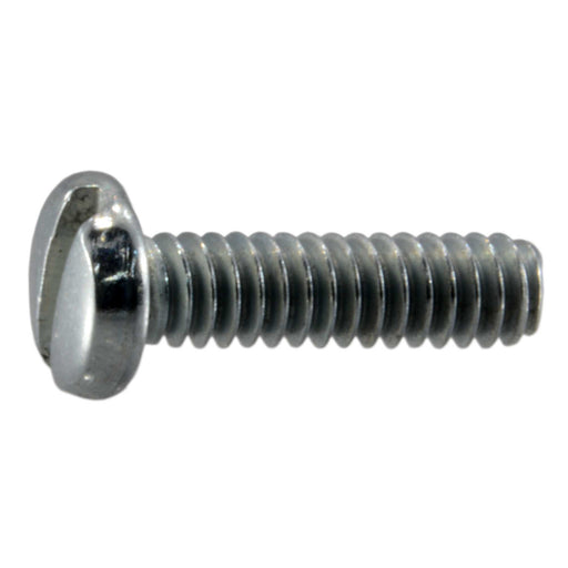 #3-48 x 3/8" Zinc Plated Steel Coarse Thread Slotted Pan Head Machine Screws