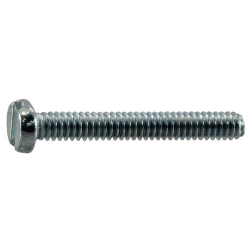 #3-48 x 3/4" Zinc Plated Steel Coarse Thread Slotted Pan Head Machine Screws