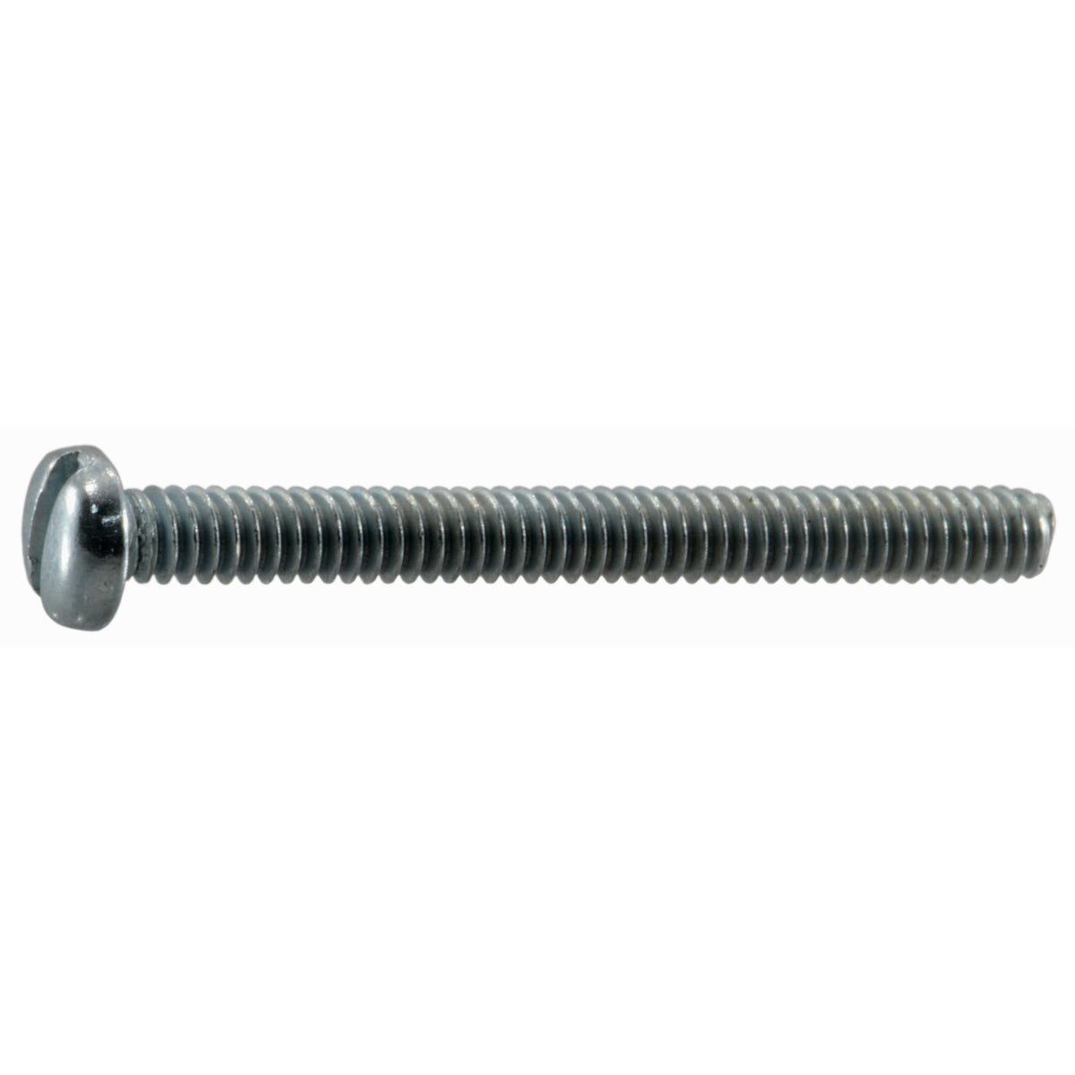 #3-48 x 1" Zinc Plated Steel Coarse Thread Slotted Pan Head Machine Screws