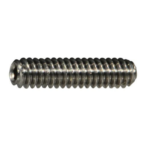 #0-80 x 1/4" 18-8 Stainless Steel Fine Thread Hex Socket Headless Set Screws