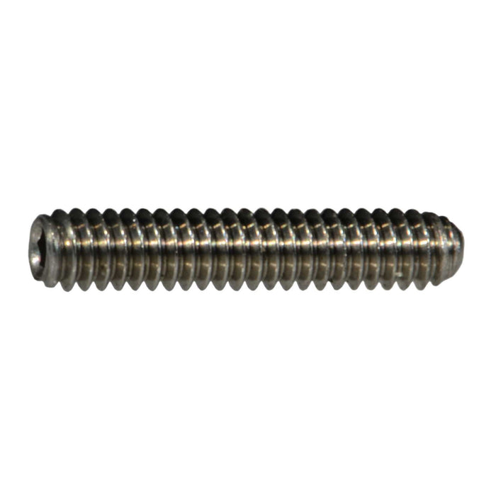 #0-80 x 5/16" 18-8 Stainless Steel Fine Thread Hex Socket Headless Set Screws