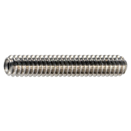 #2-56 x 1/2" 18-8 Stainless Steel Coarse Thread Hex Socket Headless Set Screws