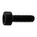 1.6mm-0.35 x 5mm Black Oxide Class 12.9 Steel Coarse Thread Knurled Head Hex Socket Cap Screws