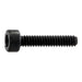 1.6mm-0.35 x 8mm Black Oxide Class 12.9 Steel Coarse Thread Knurled Head Hex Socket Cap Screws