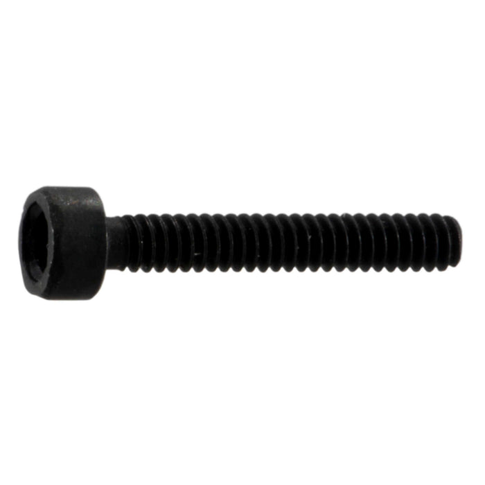 1.6mm-0.35 x 10mm Black Oxide Class 12.9 Steel Coarse Thread Knurled Head Hex Socket Cap Screws