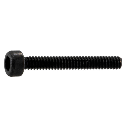 1.6mm-0.35 x 12mm Black Oxide Class 12.9 Steel Coarse Thread Knurled Head Hex Socket Cap Screws