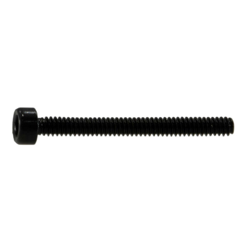 1.6mm-0.35 x 16mm Black Oxide Class 12.9 Steel Coarse Thread Knurled Head Hex Socket Cap Screws