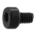 2mm-0.4 x 3mm Black Oxide Class 12.9 Steel Coarse Thread Knurled Head Hex Socket Cap Screws