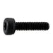 2mm-0.4 x 8mm Black Oxide Class 12.9 Steel Coarse Thread Knurled Head Hex Socket Cap Screws